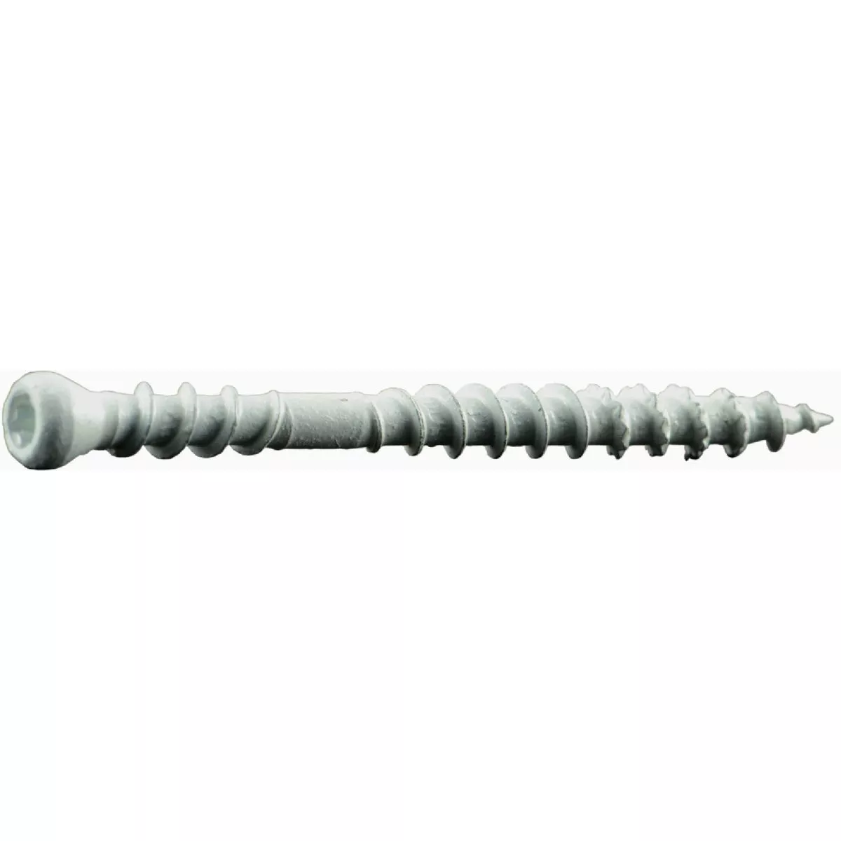 Midwest Fastener SaberDrive #8 x 2 In. White XL1500 Coated Steel Star Drive Composite Trim Head Deck Screw