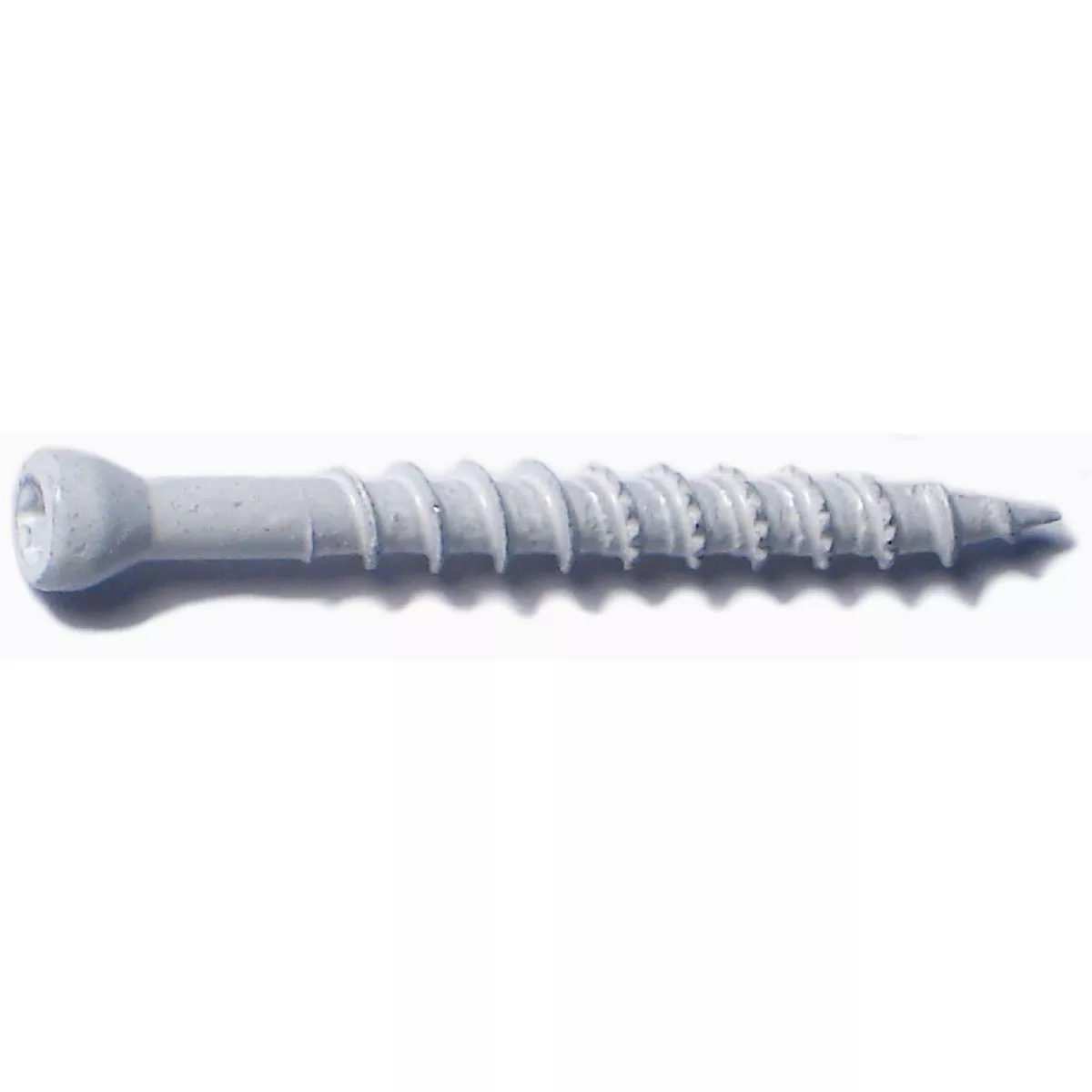 Midwest Fastener #8 x 1-5/8 In. White XL1500 Coated Steel Star Drive Trim Head Saberdrive Deck Screws