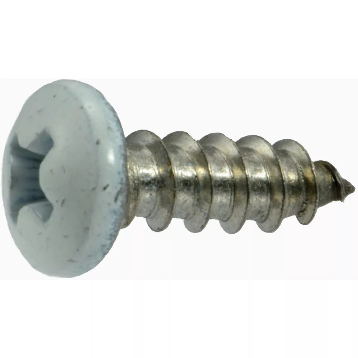 Midwest Fastener #8 x 1/2 In. White Painted 18-8 Stainless Steel Phillips Pan Head Sheet Metal Screws (1 Ct.)-