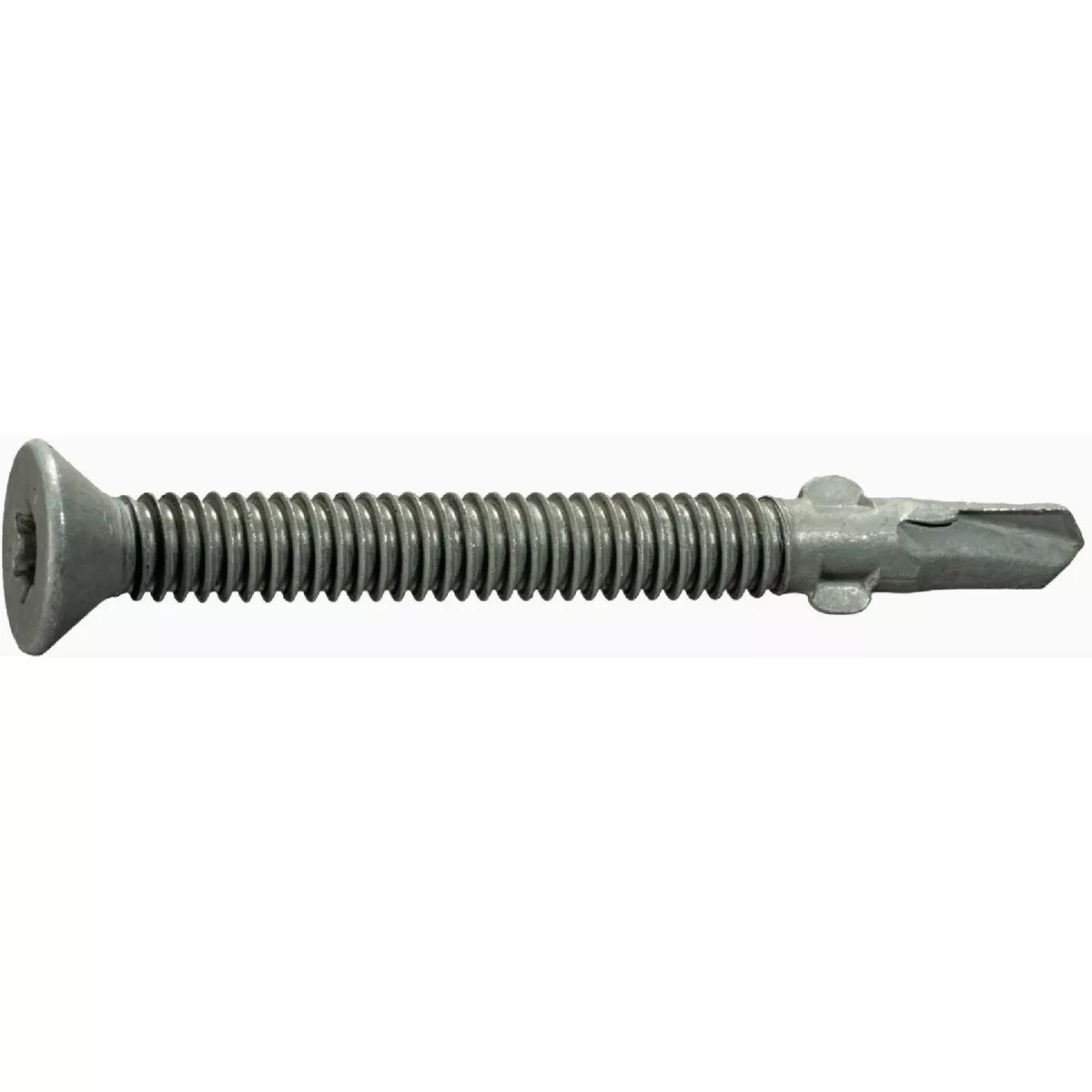 Midwest Fastener #14-14 x 2-1/2 In. Gray Ruspert Coated Steel Star Drive Flat Head Self-Drilling Screws with Wings