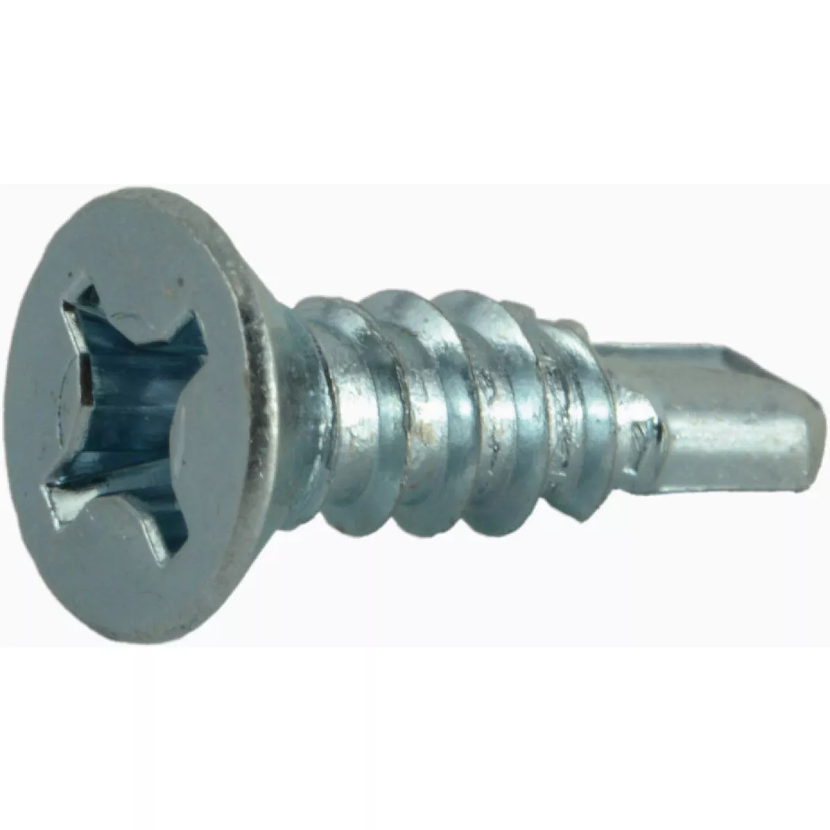 Midwest Fastener #12 x 3/4 In. Zinc Plated Steel Phillips Flat Head Self-Drilling Screws (1 Ct.)