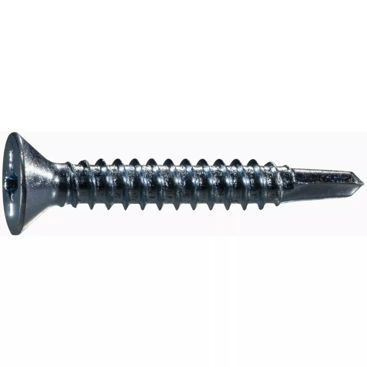 Midwest Fastener #12-14 x 1-1/2 In. Zinc Plated Steel Phillips Flat Head Self-Drilling Screws