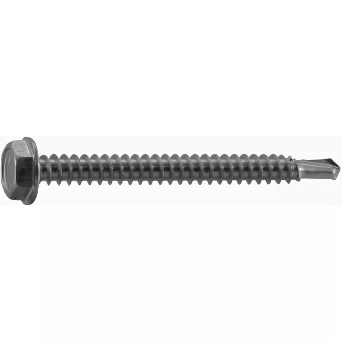 Midwest Fastener #10-14 x 2 In. 410 Stainless Steel Hex Washer Head Self-Drilling Screws (1 Ct.)