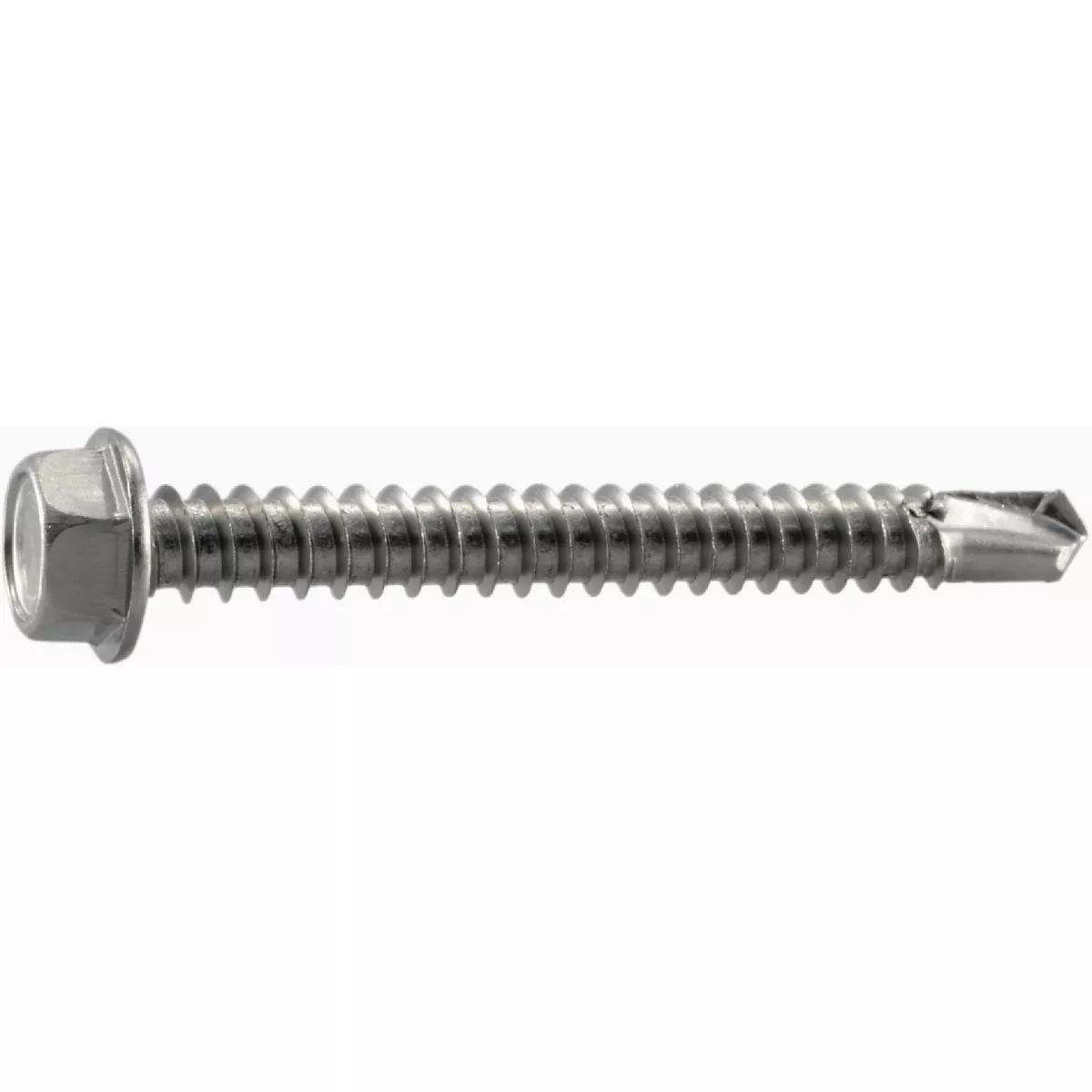 Midwest Fastener #12-14 x 2 In. 410 Stainless Steel Hex Washer Head Self-Drilling Screws (1 Ct.)