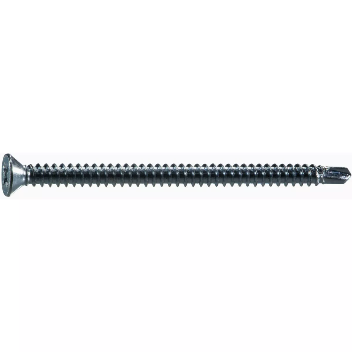 Midwest Fastener #8 x 2-1/2 In. Zinc Plated Steel Phillips Flat Head Self-Drilling Screws (1 Ct.)