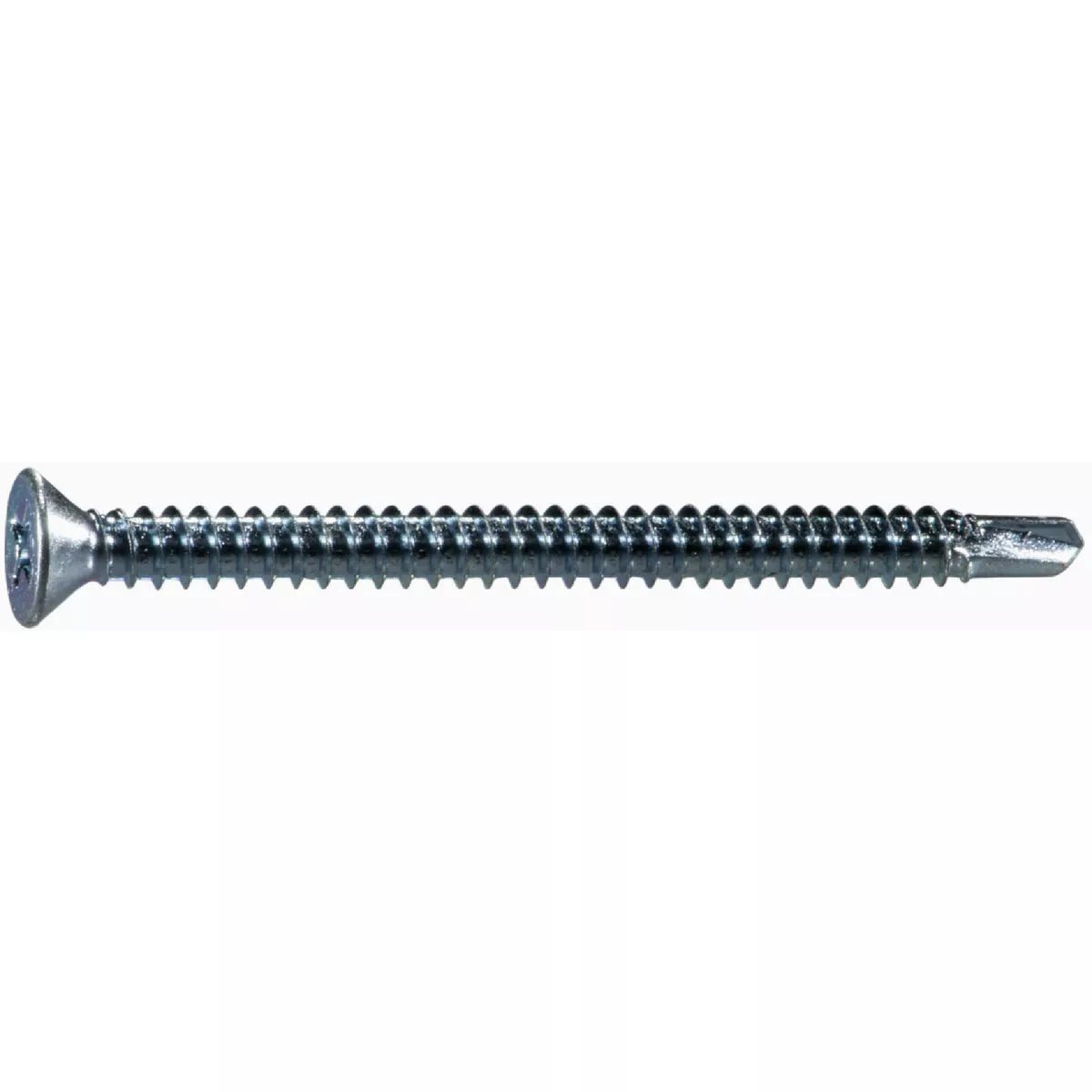 Midwest Fastener #10-16 x 2-1/2 In. Zinc Plated Steel Phillips Flat Head Self-Drilling Screws (1 Ct.)-