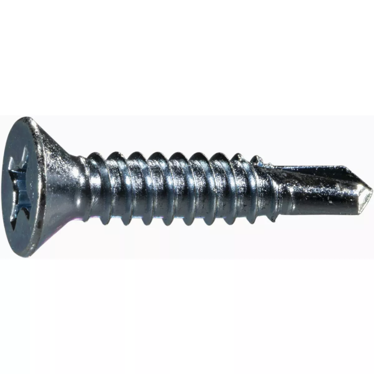 Midwest Fastener #14 x 1-1/4 In. Zinc Plated Steel Phillips Flat Head Self-Drilling Screws (1 Ct.)