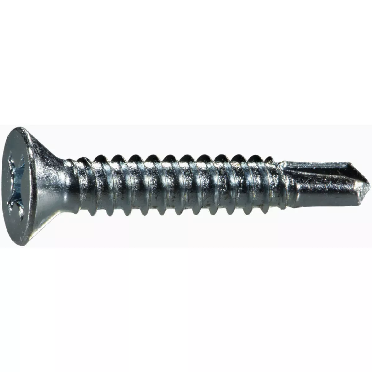 Midwest Fastener #14 x 1-1/2 In. Zinc Plated Steel Phillips Flat Head Self-Drilling Screws (1 Ct.)