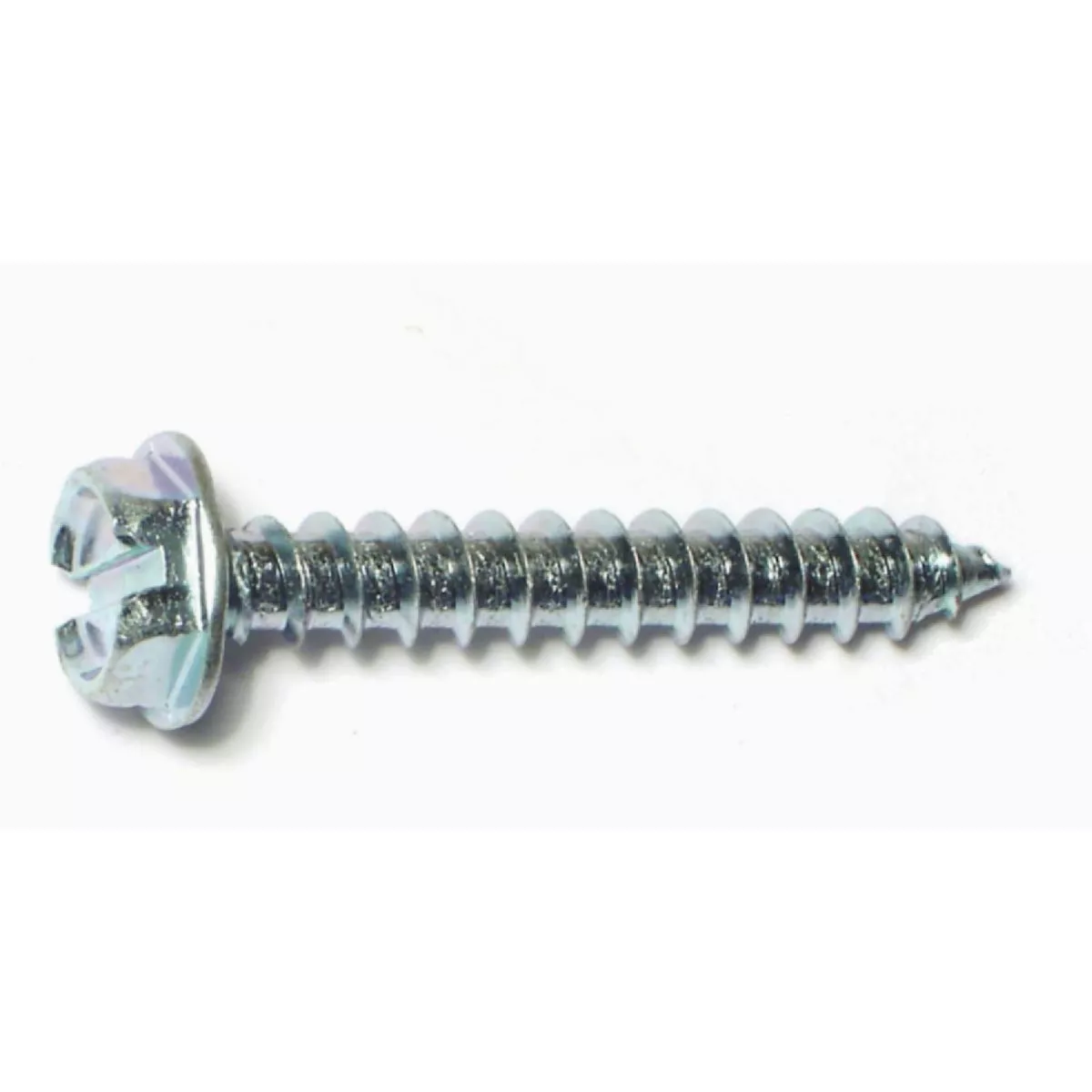 Midwest Fastener #10 x 1-1/4 In. Zinc Plated Steel Slotted Hex Washer Head Sheet Metal Screws (5 Ct.)