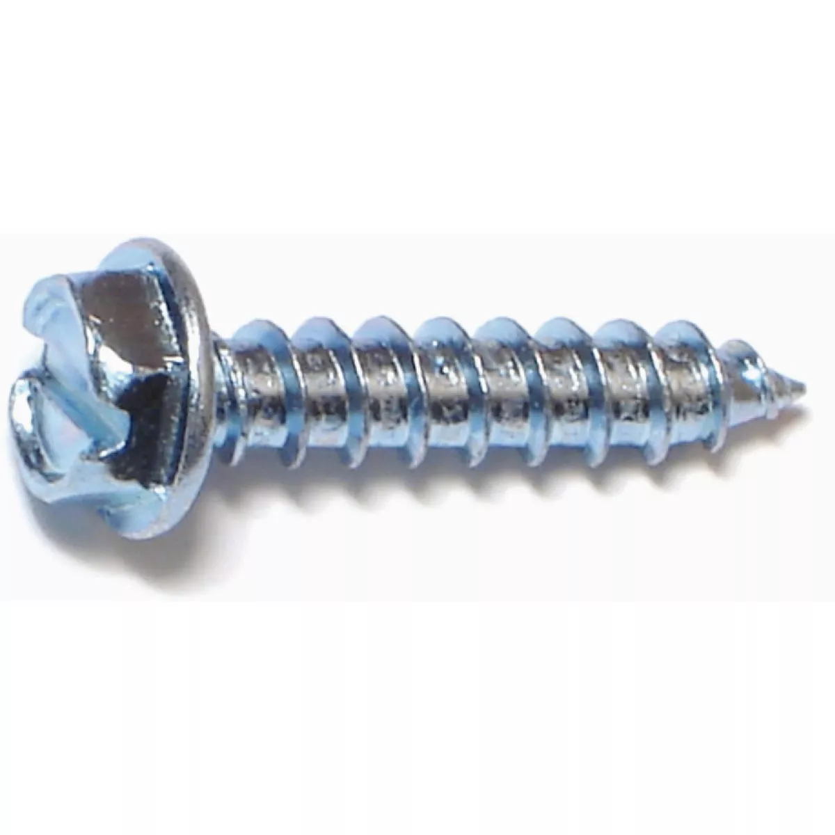 Midwest Fastener #12 x 1 In. Zinc Plated Steel Slotted Hex Washer Head Sheet Metal Screws (5 Ct.)