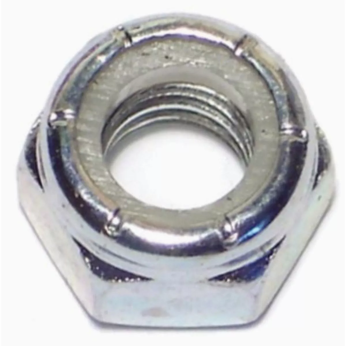 Midwest Fastener 5/16 In.-18 Zinc Plated Grade 2 Steel Coarse Thread Nylon Insert Lock Nuts