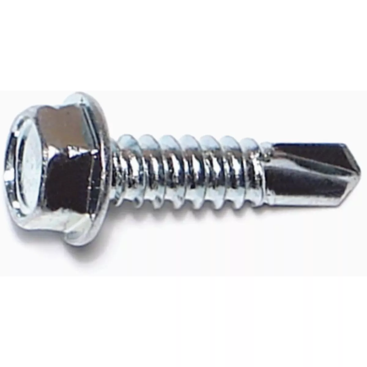 Midwest Fastener #14-14 x 1 In. Zinc Plated Steel Hex Washer Head Self-Drilling Screws (5 Ct.)