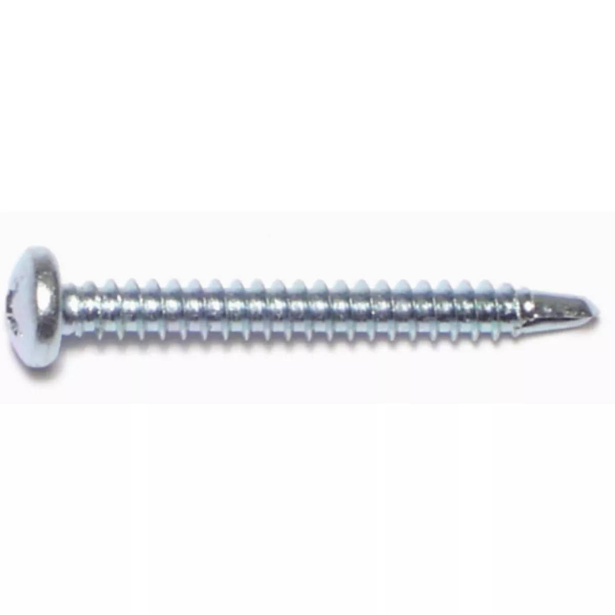 Midwest Fastener #8-18 x 1-1/2 In. Zinc Plated Steel Phillips Pan Head Self-Drilling Screws