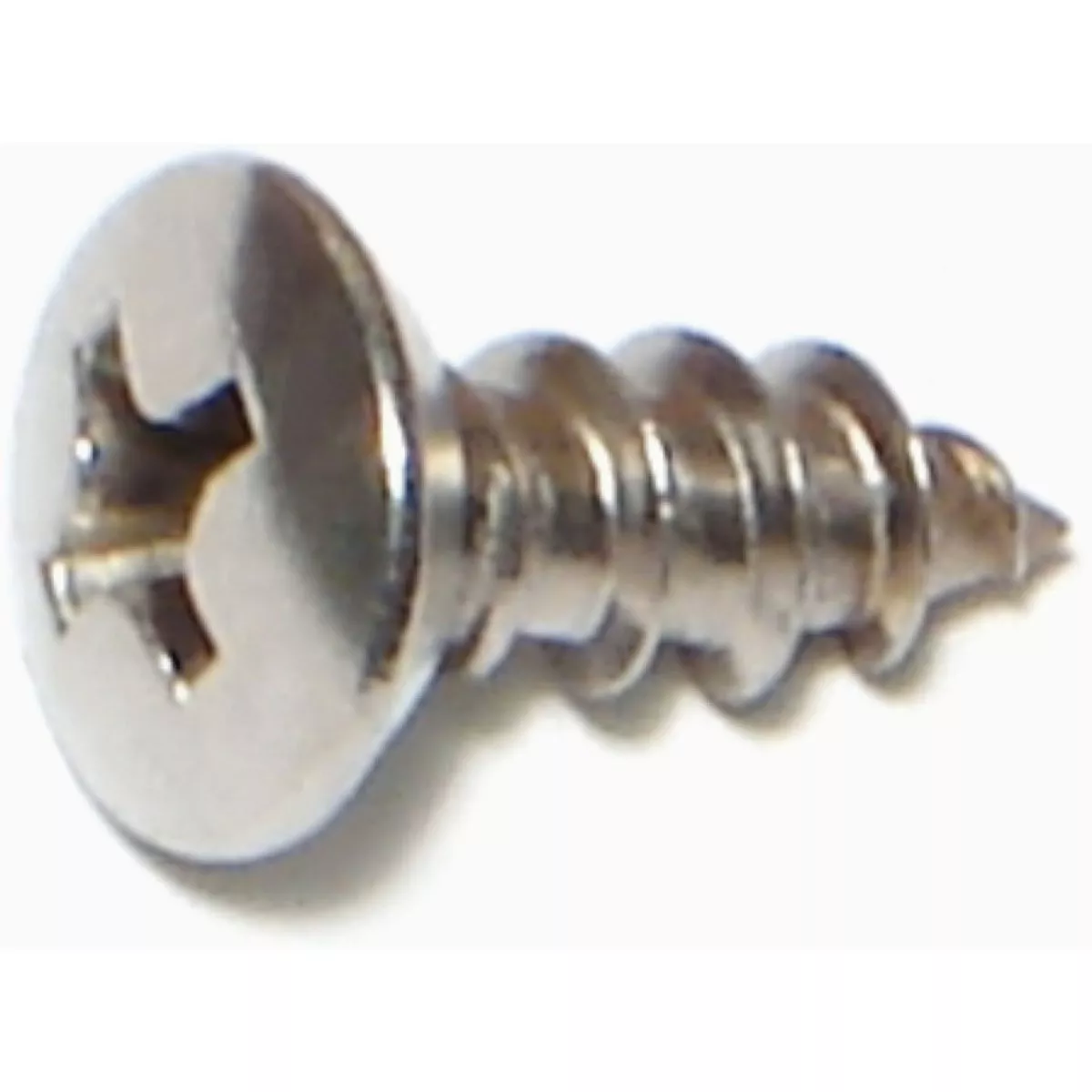 Midwest Fastener #10 x 1/2 In. 18-8 Stainless Steel Phillips Oval Head Sheet Metal Screws - photo 2