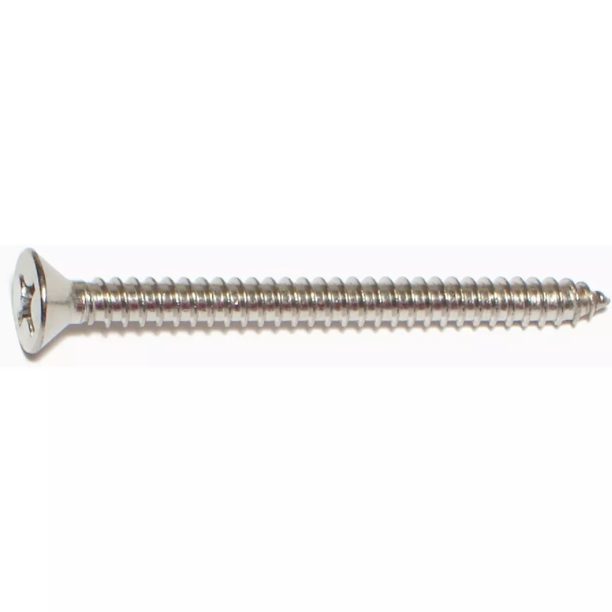 Midwest Fastener #12 x 2-1/2 In. 18-8 Stainless Steel Phillips Flat Head Sheet Metal Screws - photo 2