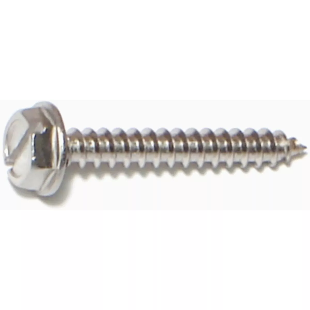 Midwest Fastener #6 x 1 In. 18-8 Stainless Steel Slotted Hex Washer Head Sheet Metal Screws (5 Ct.)