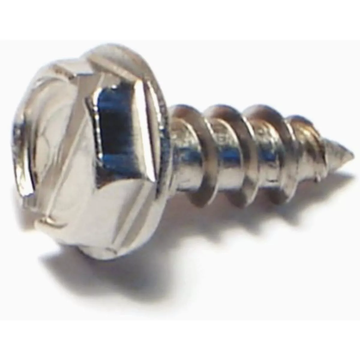 Midwest Fastener #10 x 1/2 In. 18-8 Stainless Steel Slotted Hex Washer Head Sheet Metal Screws (5 Ct.)