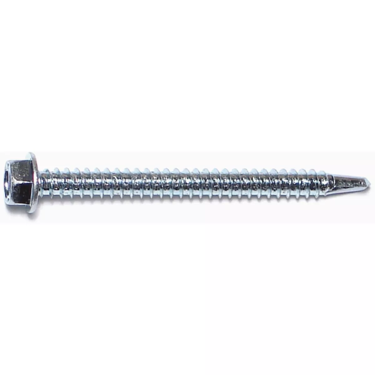 Midwest Fastener #12-14 x 2-1/2 In. Zinc Plated Steel Hex Washer Head Self-Drilling Screws (5 Ct.)-