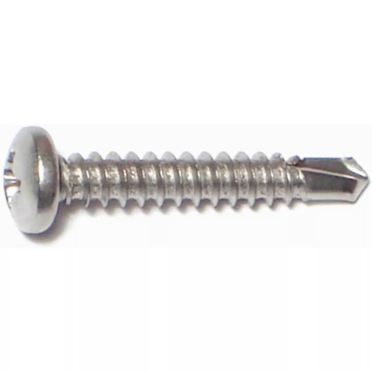 Midwest Fastener #8-18 x 1 In. 410 Stainless Steel Phillips Pan Head Self-Drilling Screws