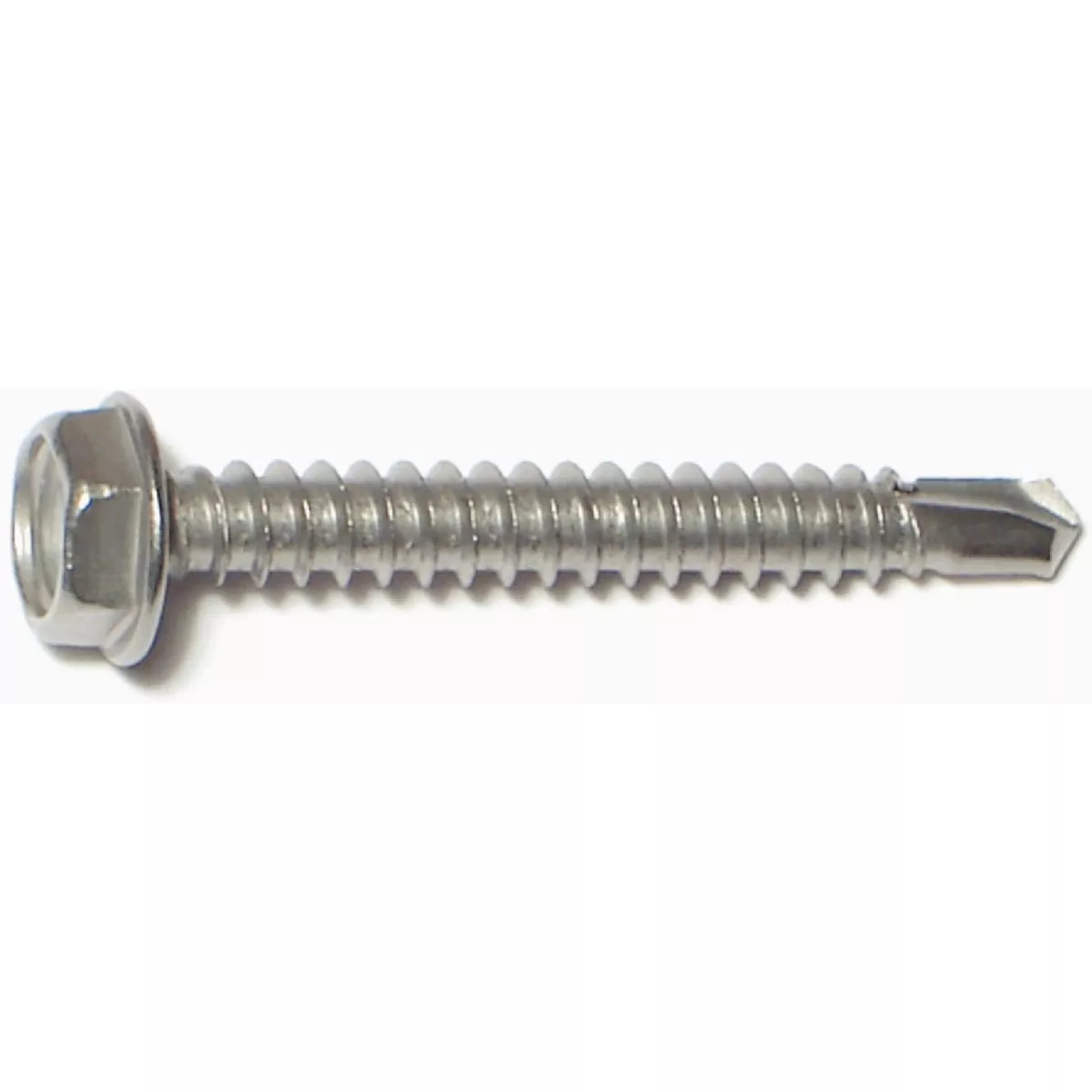 Midwest Fastener #10-16 x 1-1/2 In. 410 Stainless Steel Hex Washer Head Self-Drilling Screws - photo 2