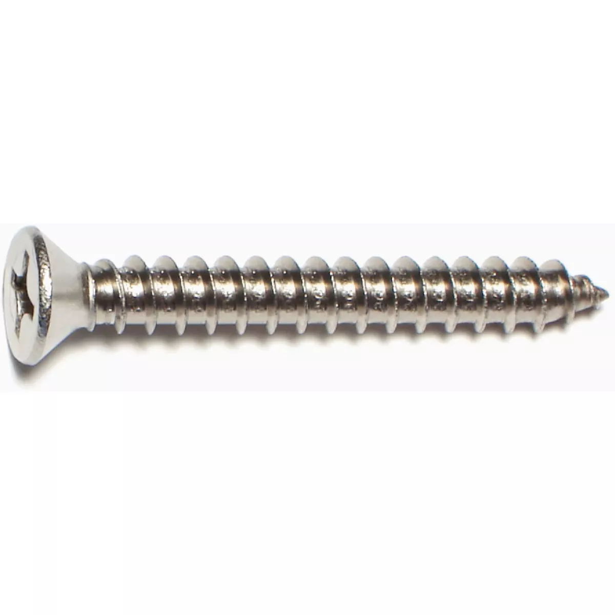 Midwest Fastener #14 x 2 In. 18-8 Stainless Steel Phillips Flat Head Sheet Metal Screws
