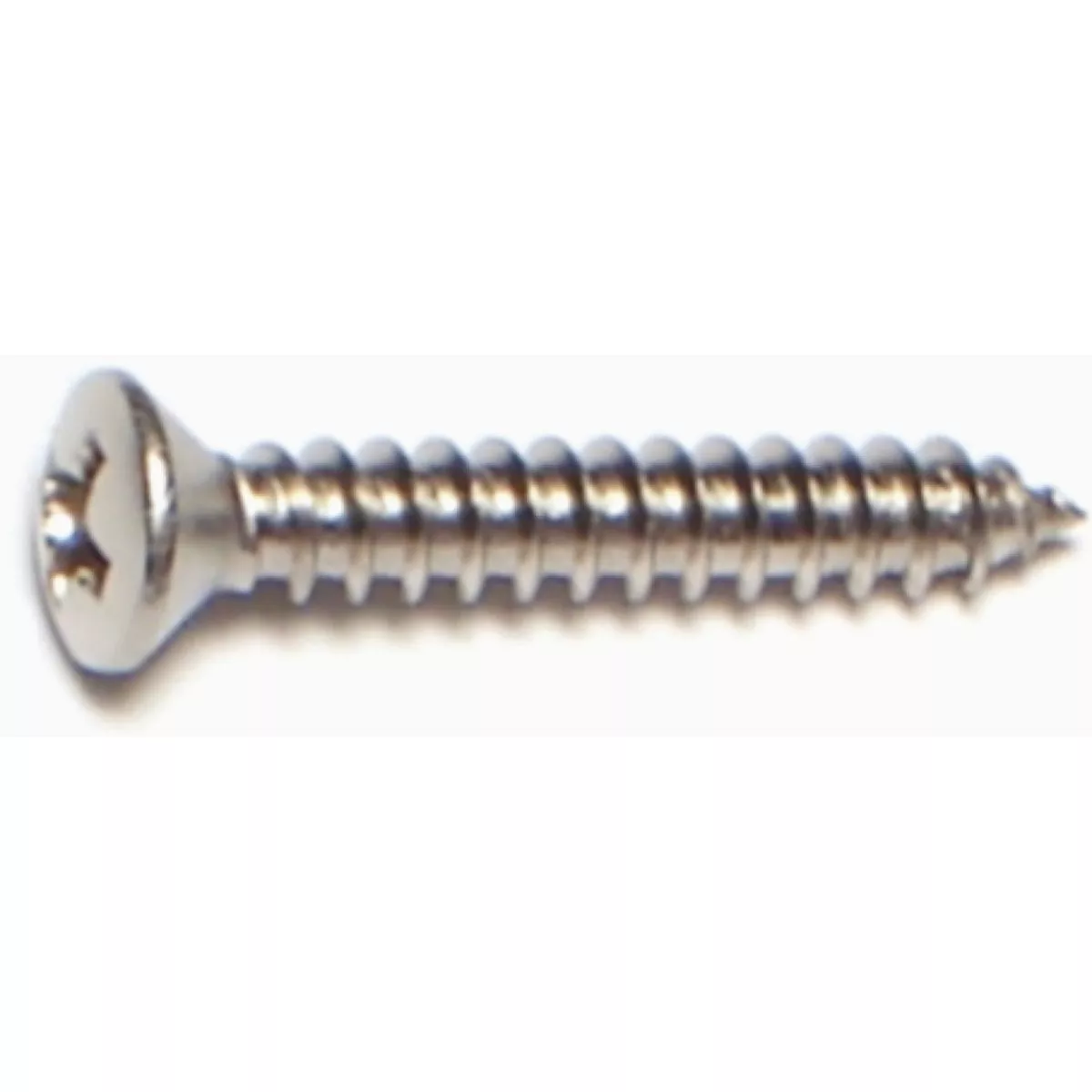 Midwest Fastener #4 x 3/4 In. 18-8 Stainless Steel Phillips Oval Head Sheet Metal Screws (5 Ct.)-