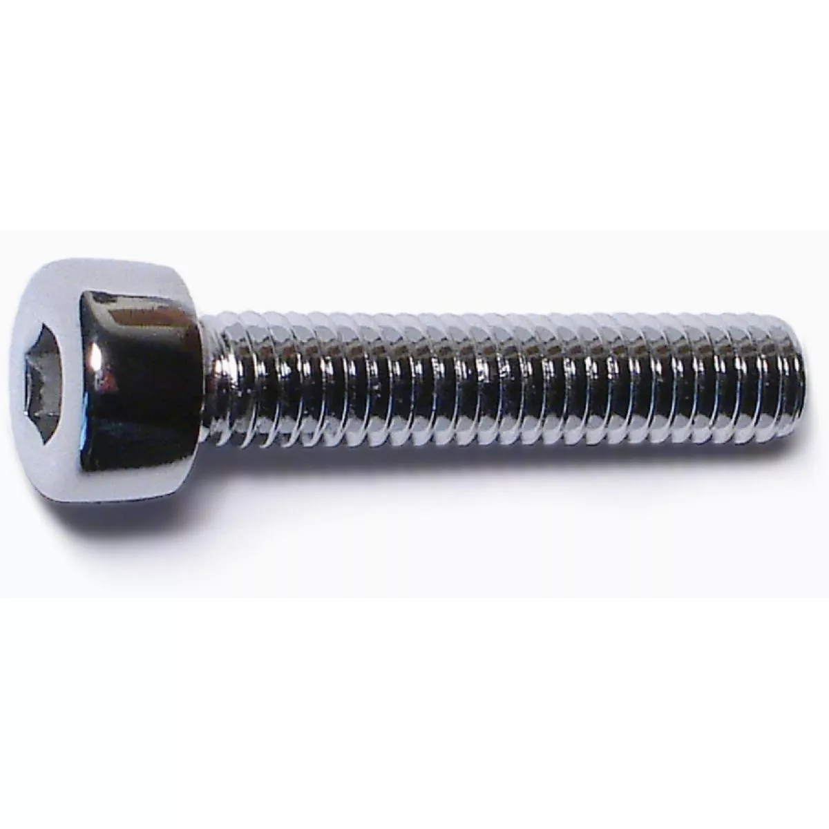 Midwest Fastener 4mm-0.7 x 20mm Chrome Plated Class 12.9 Steel Coarse Thread Smooth Head Hex Socket Cap Screws (10 Ct.)