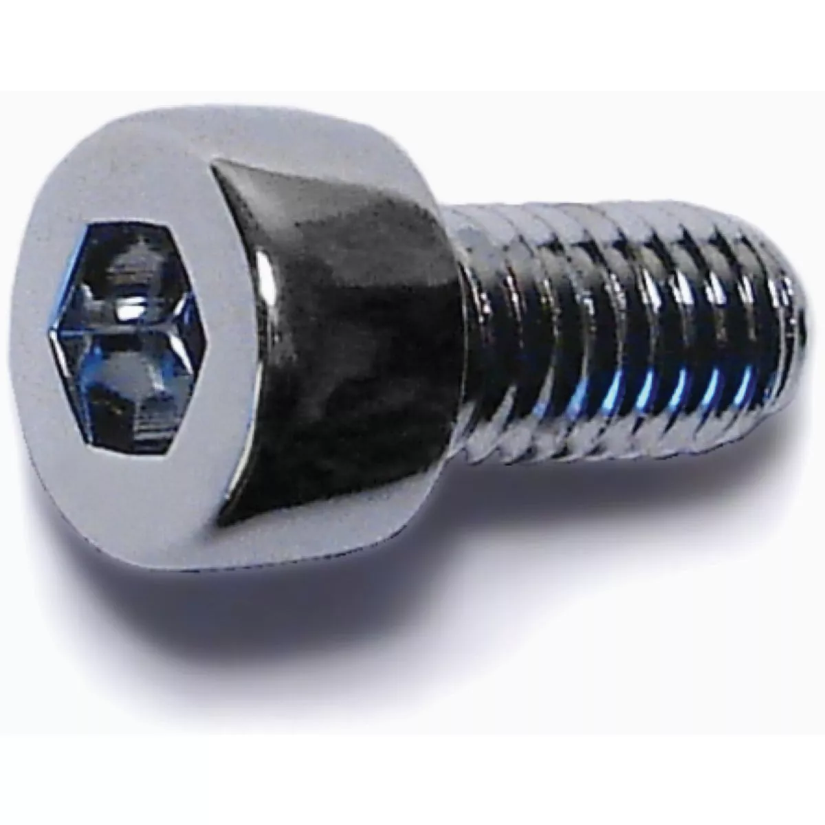 Midwest Fastener 5mm-0.8 x 10mm Chrome Plated Class 12.9 Steel Coarse Thread Knurled Head Hex Socket Cap Screws (10 Ct.)