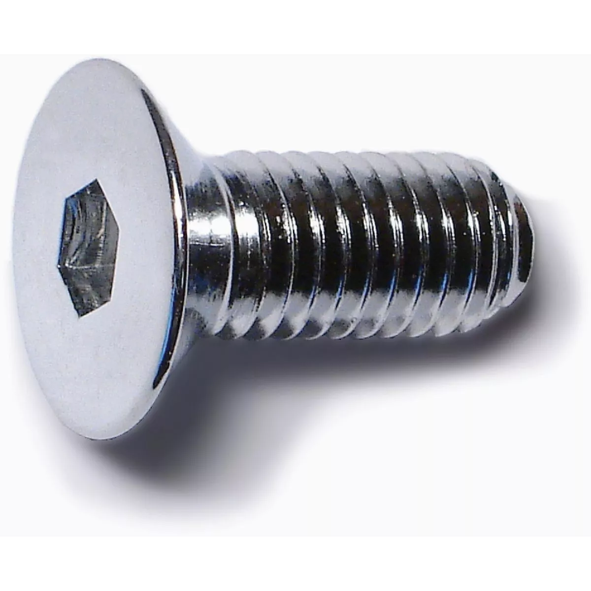 Midwest Fastener 8mm-1.25 x 20mm Chrome Plated Class 10.9 Steel Coarse Thread Flat Head Hex Socket Cap Screws (10 Ct.)