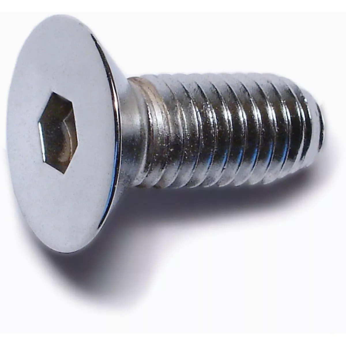 Midwest Fastener 10mm-1.5 x 25mm Chrome Plated Class 10.9 Steel Coarse Thread Flat Head Hex Socket Cap Screws