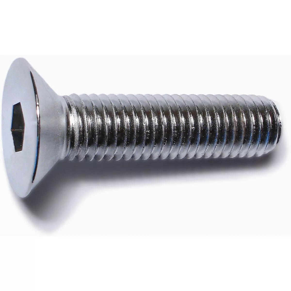 Midwest Fastener 12mm-1.75 x 50mm Chrome Plated Class 10.9 Steel Coarse Thread Flat Head Hex Socket Cap Screws (5 Ct.)