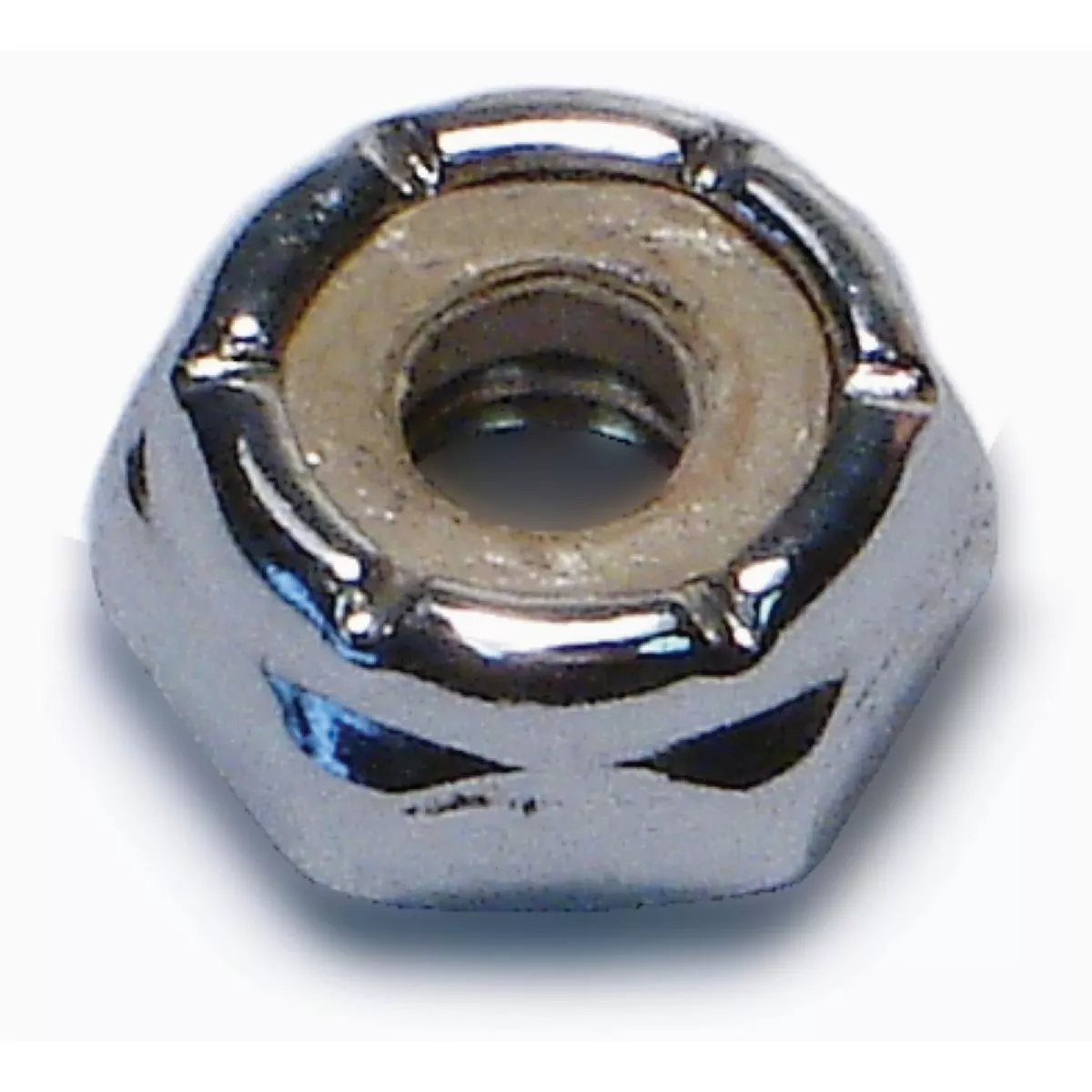 Midwest Fastener #10-24 Chrome Plated Steel Coarse Thread Thin Pattern Lock Nuts (10 Ct.)-