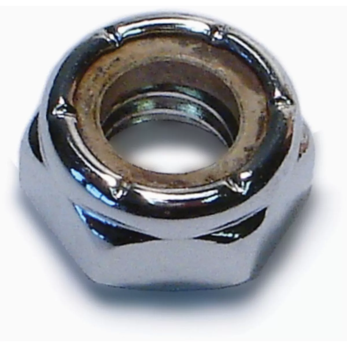 Midwest Fastener 5/16 In.-18 Chrome Plated Steel Coarse Thread Thin Pattern Lock Nuts (10 Ct.)-