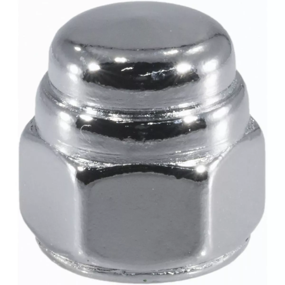 Midwest Fastener 3/8 In.-16 Chrome Plated Steel Coarse Thread Flat Head Acorn Cap Nuts (10 Ct.)