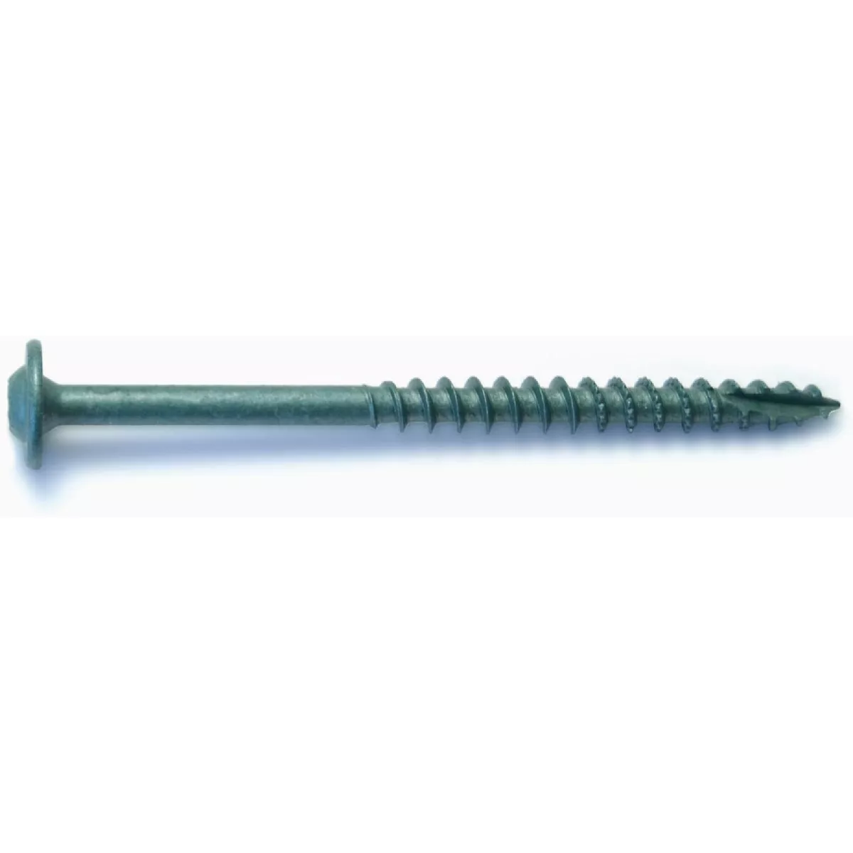 Midwest Fastener 5/16 In. x 4 In. Green XL1500 Coated Steel Round Washer Head Star Drive Saberdrive Construction Lag Screws
