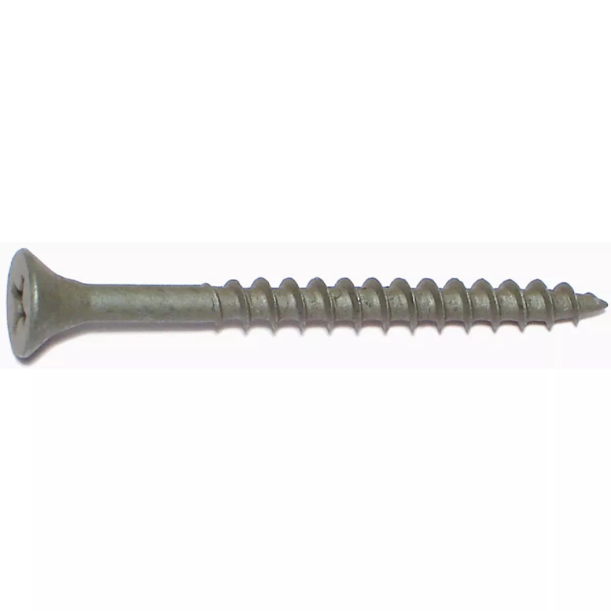 Midwest Fastener #7 x 2 In. Green Ruspert Coated Steel Phillips Bugle Head Deck Deck Screws
