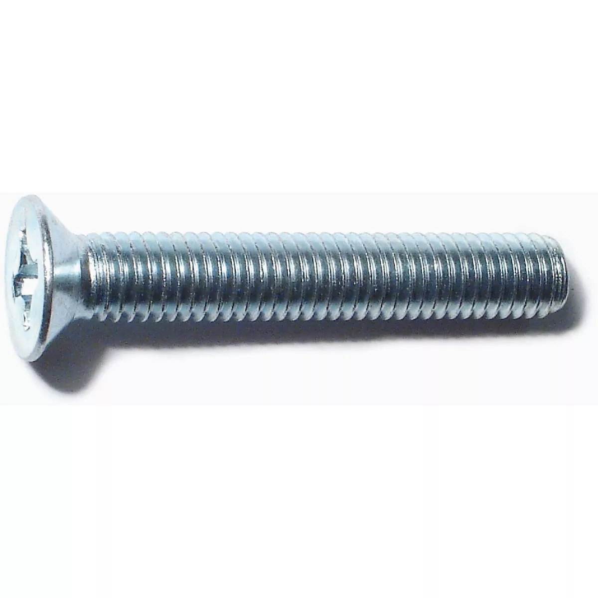 Midwest Fastener 8mm-1.25 x 50mm Zinc Plated Class 4.8 Steel Coarse Thread Phillips Flat Head Machine Screws
