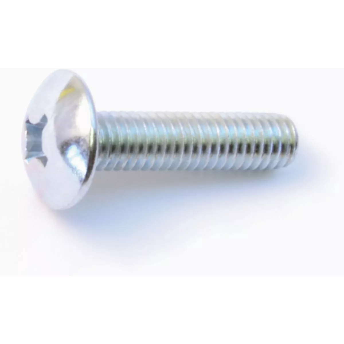 Midwest Fastener 6mm-1.0 x 25mm Zinc Plated Class 4.8 Steel Coarse Thread Phillips Truss Head Machine Screws (15 Ct.)-
