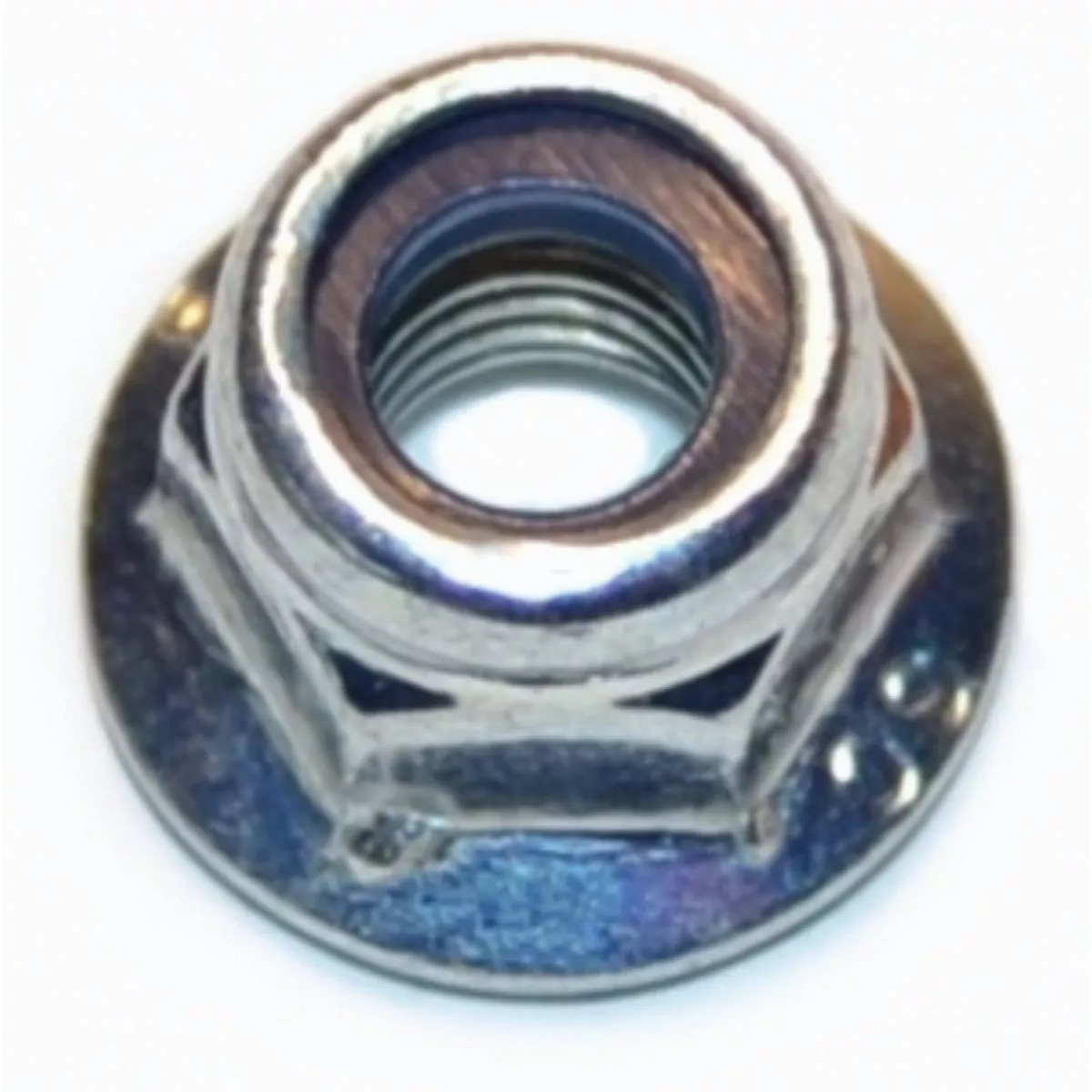 Midwest Fastener 5mm-0.8 Zinc Plated Class 8 Steel Coarse Thread Flange Nylon Insert Lock Nuts