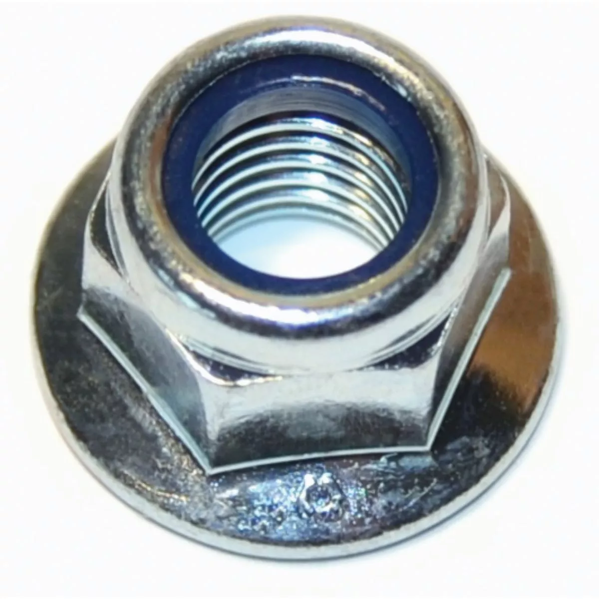 Midwest Fastener 10mm-1.5 Zinc Plated Class 8 Steel Coarse Thread Flange Nylon Insert Lock Nuts