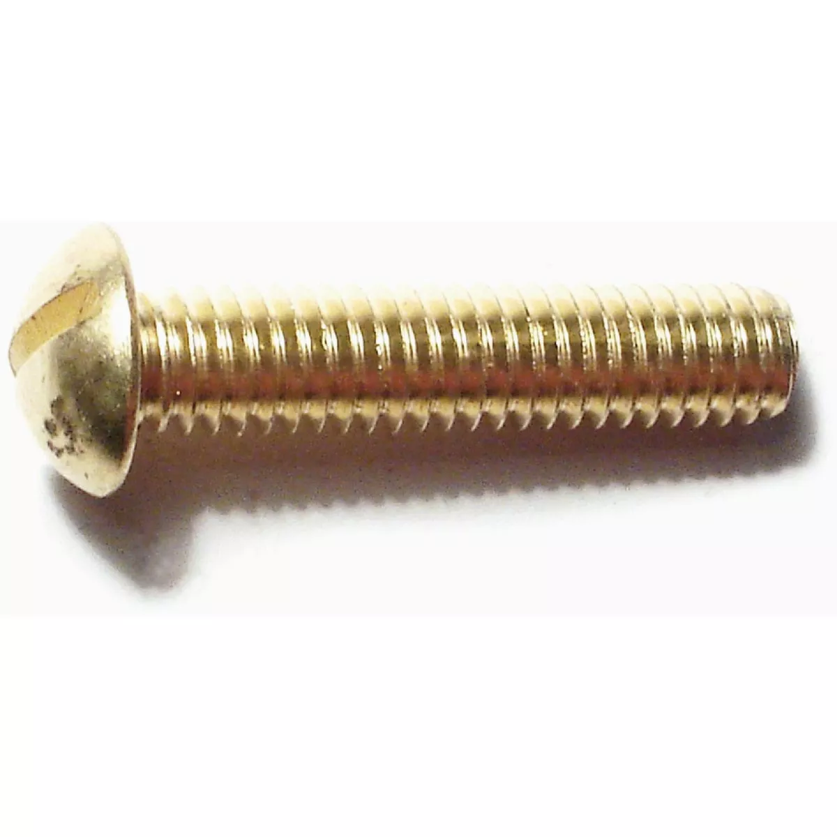 Midwest Fastener 5/16 In.-18 x 1-1/2 In. Brass Coarse Thread Slotted Round Head Machine Screws (8 Ct.)-
