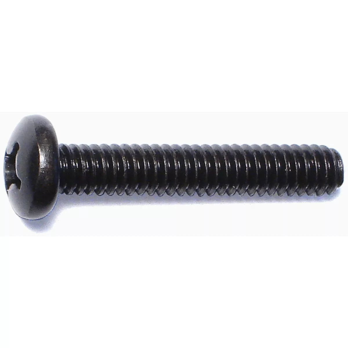 Midwest Fastener 1/4 In.-20 x 1-1/2 In. Black Oxide Steel Coarse Thread Phillips Pan Head Machine Screws