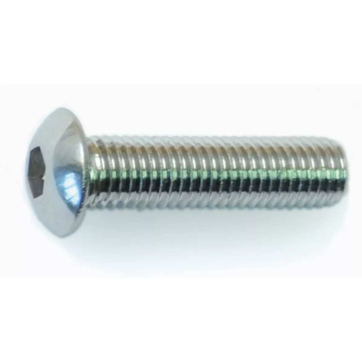 Midwest Fastener 1/4 In.-28 x 1 In. Polished 18-8 Stainless Steel Fine Thread Button Head Socket Cap Screws (6 Ct.)