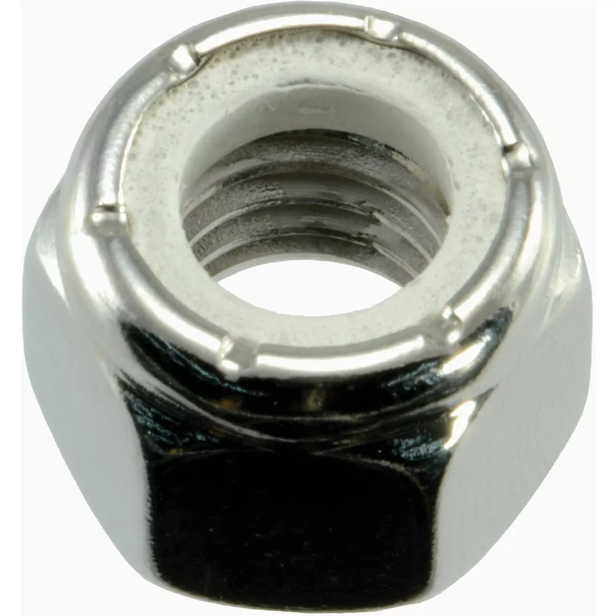 Midwest Fastener 3/8 In.-16 Polished 18-8 Stainless Steel Coarse Thread Nylon Insert Lock Nuts (5 Ct.)
