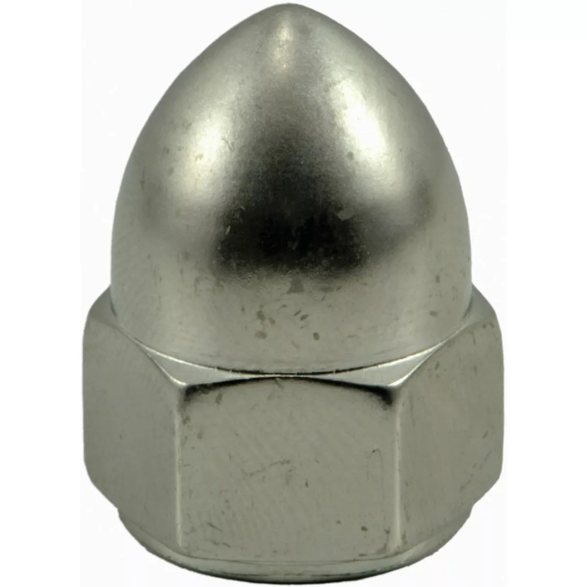 Midwest Fastener 7/16 In.-20 Polished 18-8 Stainless Steel Fine Thread Acorn Cap Nuts (4 Ct.)