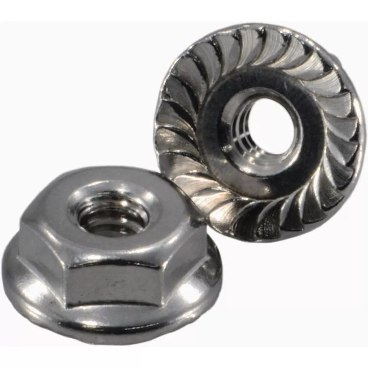 Midwest Fastener #6-32 18-8 Stainless Steel Coarse Thread Serrated Lock Nuts (15 Ct.)