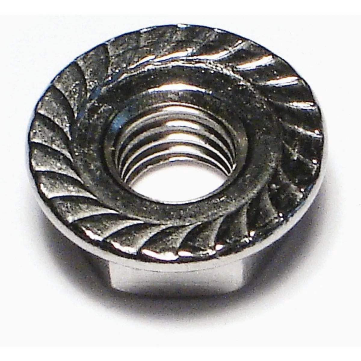 Midwest Fastener 1/4 In.-28 18-8 Stainless Steel Fine Thread Serrated Lock Nuts (8 Ct.)-