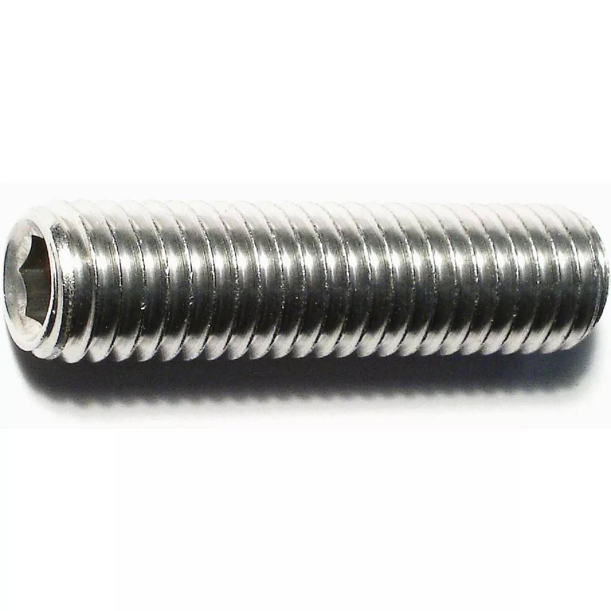 Midwest Fastener 1/2 In.-13 x 2 In. 18-8 Stainless Steel Coarse Thread Hex Socket Headless Set Screws (2 Ct.)-