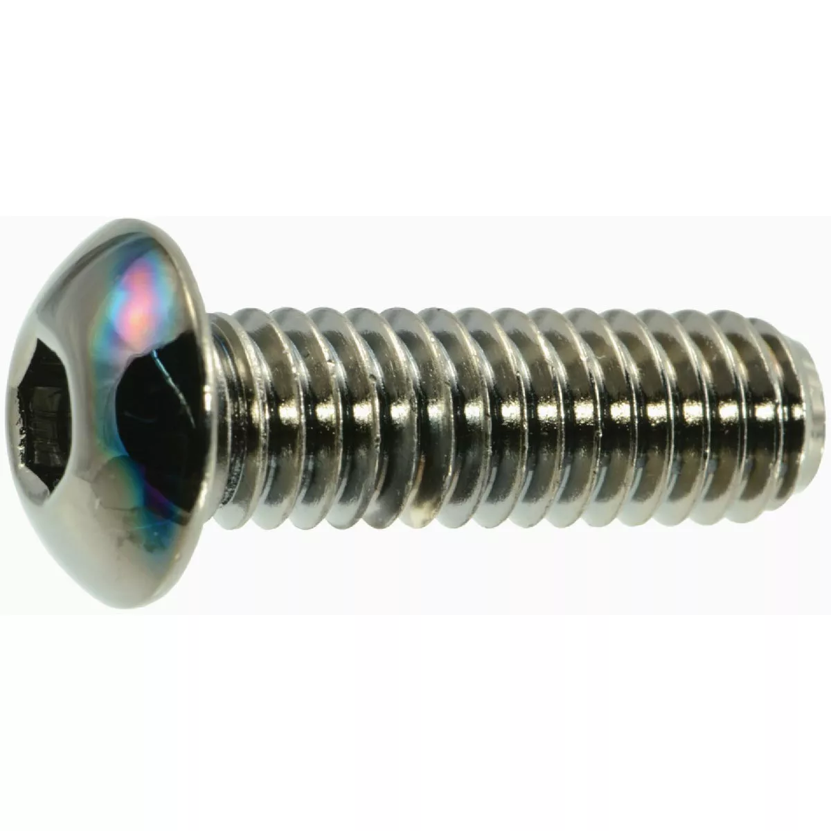 Midwest Fastener 5/16 In.-18 x 1 In. Black Chrome Plated Steel Coarse Thread Button Head Socket Cap Screws (5 Ct.)