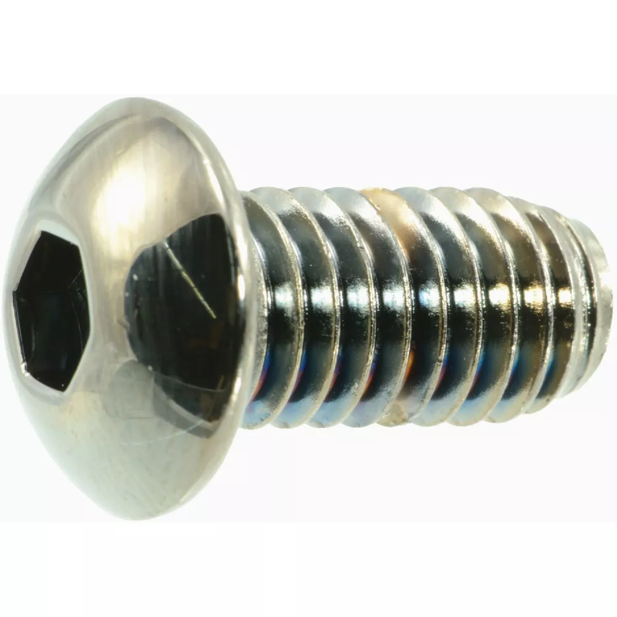 Midwest Fastener 3/8 In.-16 x 3/4 In. Black Chrome Plated Steel Coarse Thread Button Head Socket Cap Screws (6 Ct.)